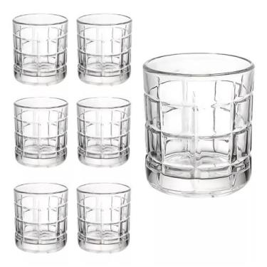 Imagem de Copo De Whisky Caipirinha Drinks Retrô 345ml  6 Peças Vidro - Original