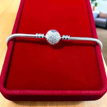 Imagem de Pulseira Berloque Prata Cravejada com Zirconias Luxo - Mymo Joias, 17