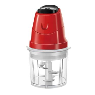 Imagem de Processador Triturador de Alimentos 200W Elétrico Potente 700ml Preto Vermelho (Vermelho, 220V)