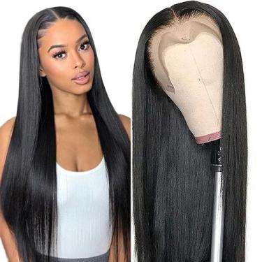 Imagem de Peruca VCVVCV 13x6 HD Lace Front Human Hair 60cm para mulheres negras