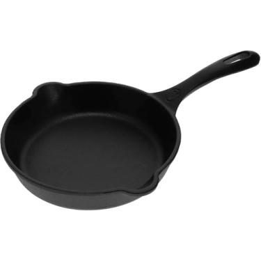 Imagem de Victoria Frigideira de ferro fundido de 15,24 cm, frigideira de ferro fundido pré-temperada com cabo longo, feita na Colômbia
