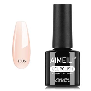 Imagem de AIMEILI Esmalte em gel, sem hema, sem crueldade, vegano, arte de unhas LED em U V para mulheres, meninas, salão de manicure, faça você mesmo, casa - 1005 8 ml