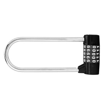 Imagem de Generic U Lock, Bloqueio de Cáldigo de Bloqueio de Liga de Zinco, Armário Escolar para Casa para Controle de Acesse Anti-Roubo Seguranças (Preto)