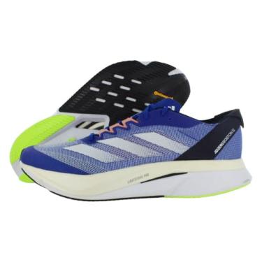 Imagem de adidas Tênis masculino Adizero Boston 12, Azul royal/zero metálico/azul-limão lúcido, 46