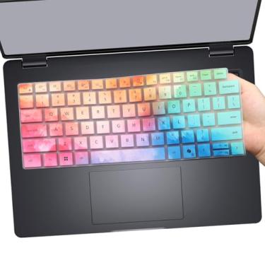 Imagem de Capa de teclado para laptop 2025 Dell Pro 14 PC14250/14255, Dell Pro 14 Plus PB14250/14255, Dell Pro 14 Max MC14250/14255 35.6 cm (não serve para Dell Pro 14 PA14250) US teclado protetor colorido