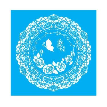 Imagem de Stencil Tamako Mandala - 30X30Cm - Ref D237