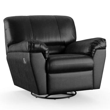 Imagem de Poltrona do Papai Reclinável Retrátil Taty D05 Corano Preto - Mpozenato
