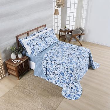 Imagem de Cobre Leito Afeto 400 Fios King 03 Peças 100% Poliéster - Lolli