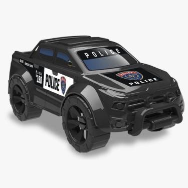 Imagem de Carrinho Pick Up Force Police Polícia Camionete Carro Roda Livre - AMA