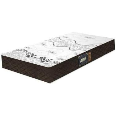 Imagem de Colchão Solteiro Espuma D28 Gazin Confort Soft Liso 14x188x78 Marrom