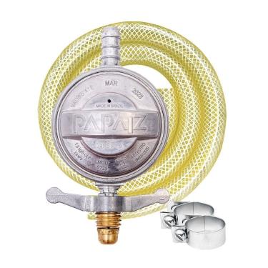 Imagem de Regulador De Gás 1kg-h Com Mangueira 1,25 Cm - 904p2m1,25 - Papaiz