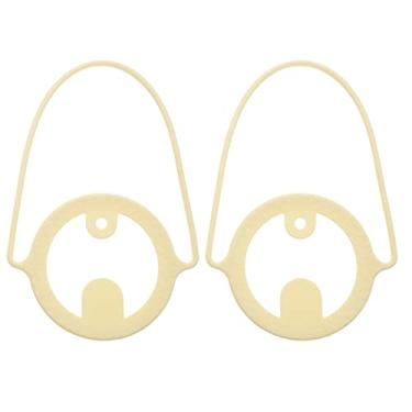 Imagem de 2 peças de porta-bebidas portátil reutilizável de silicone para copo de café com alça de amarrar copo com alça suporte de copo para viagem para bebidas quentes e frias (cor aleatória)