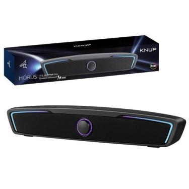 Imagem de Caixa De Som Multimídia Mini Soudbar 2.0canais Pc/tv/notbook - KNUP
