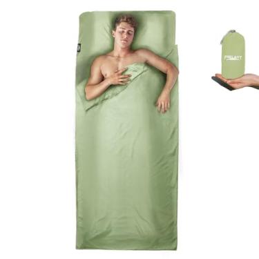 Imagem de Frelaxy Forro de saco de dormir ultraleve – mais leve e compacto, 3 tamanhos de lençóis de viagem e saco de dormir adulto, confortável, respirável, refrescante e sedoso, macio, de secagem rápida, para
