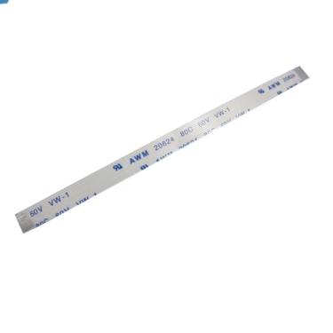 Imagem de AKUYAO Cabo de fita 10 pinos 0,5 mm passo FFC FPC cabo plano flexível AWM VW-1 20624 80C 60V 100 mm tipo A