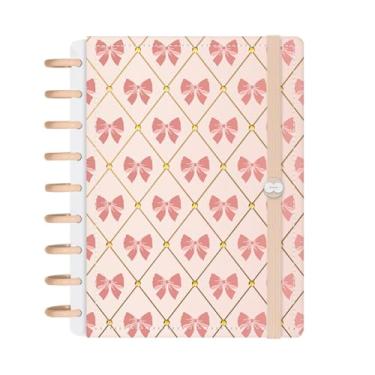 Imagem de Caderno de Disco Inteligente Iscool M+ Coquette Candy Pop Doce Laços Bege Claro