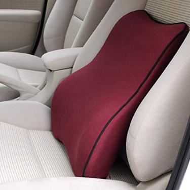 Imagem de Almofada para encosto de cadeira de escritório de espuma viscoelástica, almofada de apoio lombar antiderrapante, almofada para aliviar a dor, almofada para encosto de assento de carro, encosto de