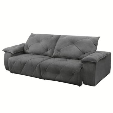 Imagem de Sofá 3 Lugares 2,30m Retrátil e Reclinável Texas - COLISEU, Cinza