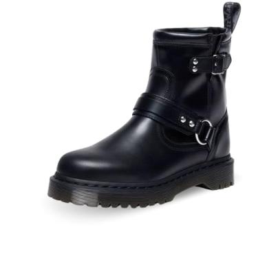 Imagem de Dr. Martens Bota de motocicleta unissex Anistone Harness para adultos, Preto, 7 Women/6 Men
