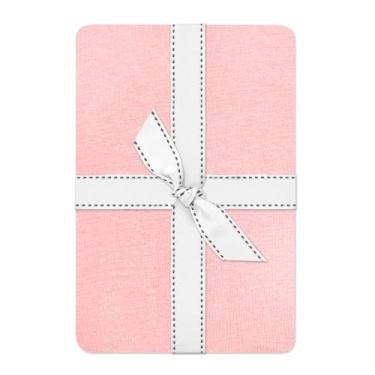 Imagem de Frankie Lençol de Berço 100% Algodão Orgânico para Colchão para Bebês e Crianças, Macio e Respirável para Meninas, Meninos Rosa, Tamanho Único