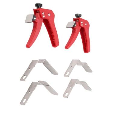 Imagem de Eujgoov Braçadeira de Fixação de Gaveta Ajustável, 2 Peças, Almofadas de Borracha de Aço Inoxidável, 21-40mm de Largura, 2 Placas de Braçadeira Grandes e Pequenas M