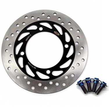 Imagem de Arashi Rotor de disco de freio traseiro com parafusos de montagem para Honda CB250 Two-fifty 91-06, FORZA 125 ABS 14-21, Silver Wing 400 06-08, CB400 Vtec 99-15, CB500 97-03, acessórios de motocicleta