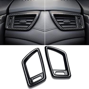 Imagem de XITER Acabamento de tampa de saída de ar condicionado ABS para Nissan Rogue 2014-2020 Rogue Sport 2017-2022 Acessórios interiores - grão de fibra de carbono