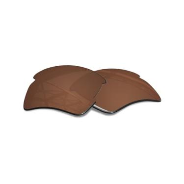 Imagem de SmartVLT Lentes de substituição masculinas marrom âmbar para óculos de sol Oakley Flak 2.0 XL OO9188