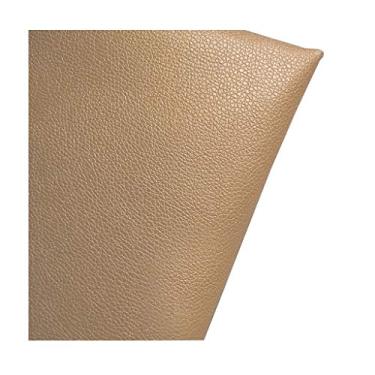 Imagem de Folhas de couro sintético por metro 140 cm/55" de largura padrão lichia tecido estofado de couro sintético macio para sofá, cadeira, artesanato DIY, sem odor (cor: pérola em pó) (rosa tenro, 1,4 x 2 m