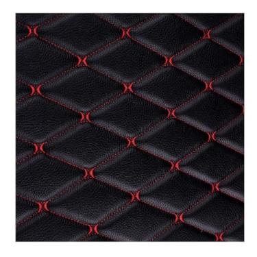 Imagem de Couro sintético acolchoado diamante canelado assento carro estofamento tecido diamante ponto quadrado couro sintético (preto, 1,55 x 10 m)
