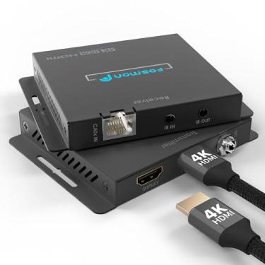 Imagem de Fosmon Extensor Hdmi 1X2 4K A 60 Hz Até 70 M Por Cabo Ethernet Cat6A/Cat7, Full Hd, 3D, Dolby Digital, Dts, Distribuição De Sinal Av Lpcm, Suporte Para Loop-Out Local, Edid, Poc, Hdr10, Hdcp 2.2/1.4