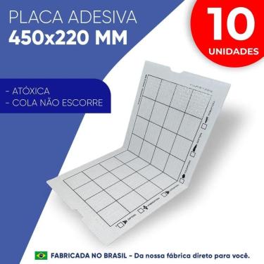 Imagem de 2X 10 Placas Adesivas Refil 450X220M Pega Mosca Mosquito Ins