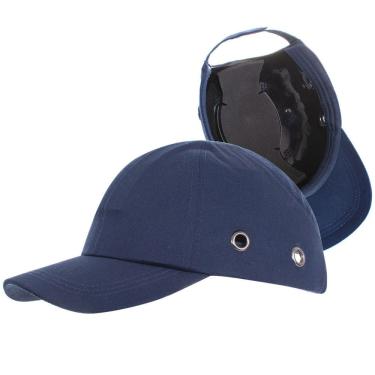 Imagem de Bone com Capacete EPI Obra Construçao Casquete Segurança Trabalho Reparo Conserto Oficina Proteçao Resistente