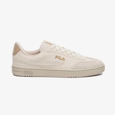 Imagem de Tênis Casual Masculino Fila Court Estiloso 1314351, Bege, 40