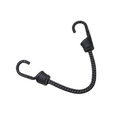 Imagem de Deevoka Bicicleta bungee cabo bungee cinta fixa motocicleta bagagem cinta durável elástico cinta de carga da bicicleta rack cabo para caminhadas, Preto Cinza 30cm