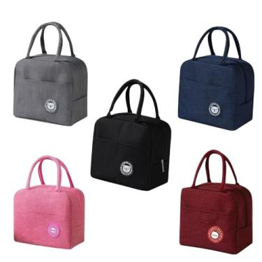 Imagem de Bolsa Térmica Lancheira para Marmita com Alça Trabalho Escola e Passeios (Azul)