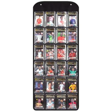 Imagem de Estojo de exibição de cartão PSA, suporte de 48 compartimentos para cartões PSA, perfeito para exibir cartas colecionáveis, beisebol, futebol e basquete, solução de armazenamento e exibição de cartões