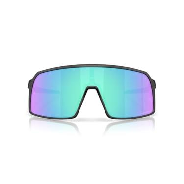 Imagem de Oakley Óculos de sol retangulares masculinos Oo9406a Sutro Low Bridge Fit, Preto fosco/Prizm Sapphire, 60 mm