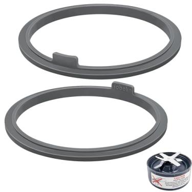Imagem de foboko Junta para Nutribullet, peças de reposição Nutribullet, compatível com a série Nutribullet 600W/900W, grau alimentício, à prova de vazamento, cinza.