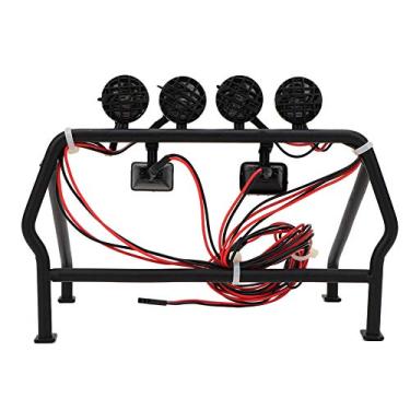 Imagem de Gaiola de Rolo de Metal Com 6 Luz LED, Ajuste para SCX10 1/10 Axial 4wd RC Car, Altamente Simulação, Decoração Super Legal para o Seu Carro RC