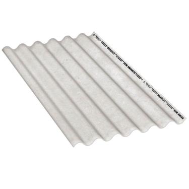 Imagem de Telha De Fibrocimento Ondulada 6 Mm 1,83 X 1,10 Metros - Brasilit Telha Ondulada 6mm 1,83x1,10m Crfs