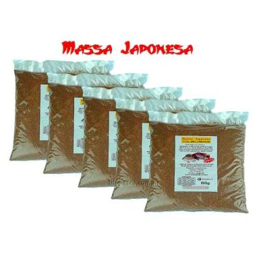 Imagem de Kit 5 Massas Japonesa Tilajapa Para Pesca de Tilápias 5x500g - Massa J