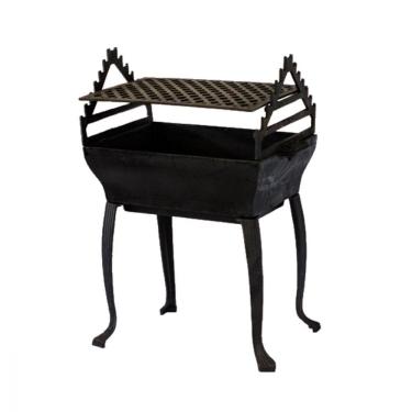 Imagem de Churrasqueira Gaúcha Completa em Ferro Fundido 35x50cm