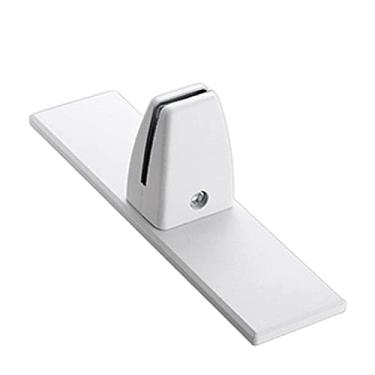 Imagem de barenx Braçadeira de suporte de mesa de escritório divisória ajustável de metal braçadeira divisória de suporte braçadeira de painel de braçadeira fixa para proteção transparente - sem perfuração