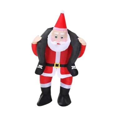 Imagem de kowaku Fantasia Inflável de Papai Noel, Roupa Divertida para Cosplay E Brincadeiras de Faz de Conta No Natal.