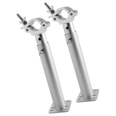 Imagem de Braçadeira de tela LED ajustável, suporte de parede de vídeo para palco e exposição, suporte de liga de alumínio telescópico de 30-50 cm para treliça F32/F34, pacote com 2