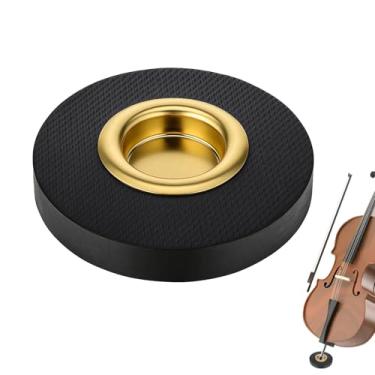 Imagem de Rock Stop para violoncelo Slipstop descanso de pino de extremidade para protetor de chão âncora de pino de extremidade de violoncelo suporte antiderrapante para violoncelos dispositivo antiderrapante