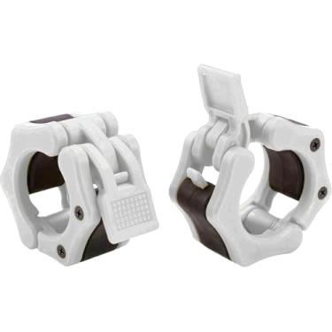 Imagem de Greententljs Grampos olímpicos para halteres, clipes de 5 cm, trava de liberação rápida, barras olímpicas profissionais de 5 cm, placas de pesos para agachamentos, halterofilismo, fitness, corpo