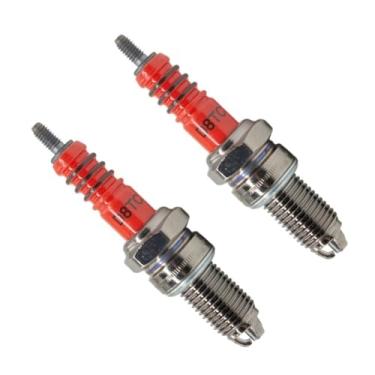 Imagem de Vela de ignição para motocicleta, quadriciclo e scooter, para corridas off-road, com 3 eletrodos triplos A7TC D8TC, compatível com motores GY6 CG 50 70 110 125 150cc (1 unidade A7TC)