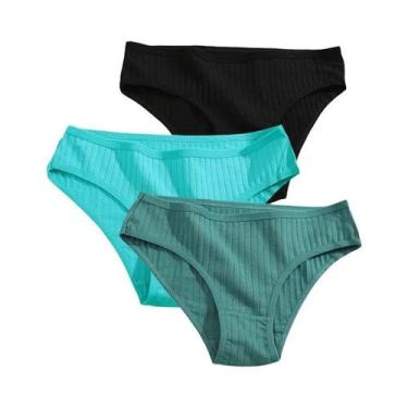 Imagem de Conjunto De Calcinhas De Algodão Femininas Lingerie Sexy Tamanhos XS-5